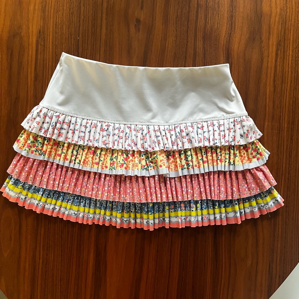 Lucky In Love Tennis Layered Floral Golf Skirt Size S 4-6